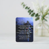 Carte De Visite Memorial Pocke Keepsaké Motorcycle Biker (Debout devant)