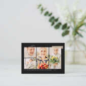 Carte De Visite Memorial Simple Modern 7 Merci de grille photo (Debout devant)