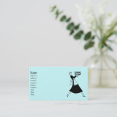 Carte De Visite Ménagère rétro (Debout devant)