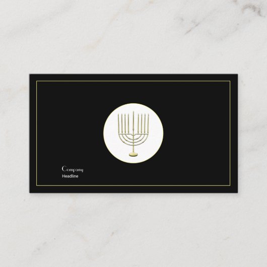 Carte De Visite Menorah (Devant)