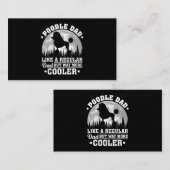Carte De Visite Mens Poodle Dad Like A Regular Dad Funny Poodle Do (Devant / Derrière)