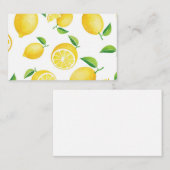 Carte De Visite Mention de citron (Devant / Derrière)