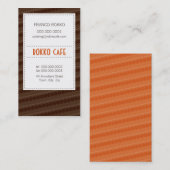 CARTE DE VISITE :: menu funky 15 (Devant / Derrière)