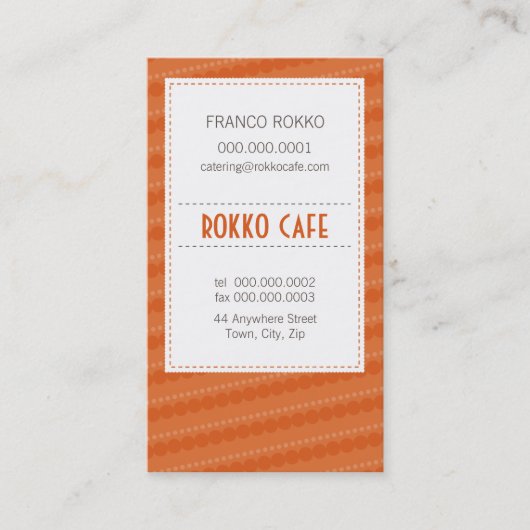 CARTE DE VISITE :: menu funky 6 (Devant)