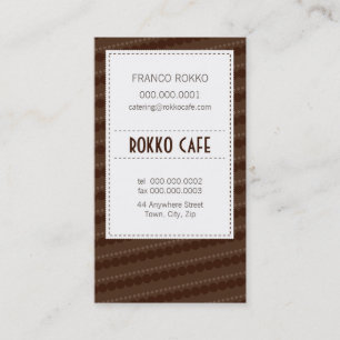 CARTE DE VISITE : : menu génial 12