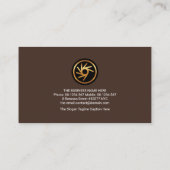 Carte De Visite Menuiserie de bois Signalisation de menuiserie de  (Dos)