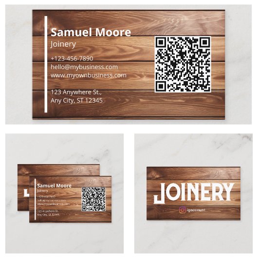 Carte De Visite Menuiserie de Charpentiers
