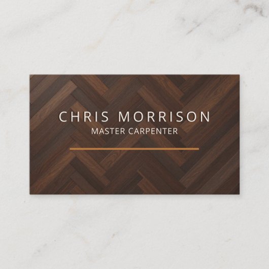 Carte De Visite Menuiserie de construction moderne en bois (Devant)