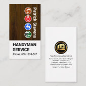 Carte De Visite Menuiserie en bois (Devant / Derrière)