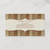 Carte De Visite Menuiserie en bois (Dos)