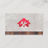 Carte De Visite Menuiserie | Fixateur domestique | Découpe en bois (Dos)