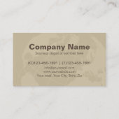 Carte De Visite Menuiserie globale professionnelle de construction (Dos)