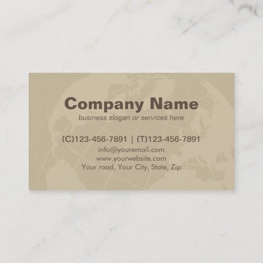 Carte De Visite Menuiserie globale professionnelle de construction (Dos)