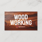 Carte De Visite Menuiserie Moderne de Construction en Bois (Dos)