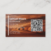 Carte De Visite Menuiserie Moderne de Construction en Bois (Devant)