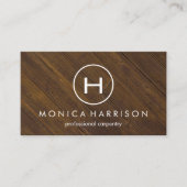 Carte De Visite Menuiserie Monogram Wood (Devant)
