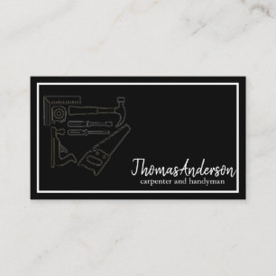 Carte De Visite Menuiserie rustique de grain de bois professionnel