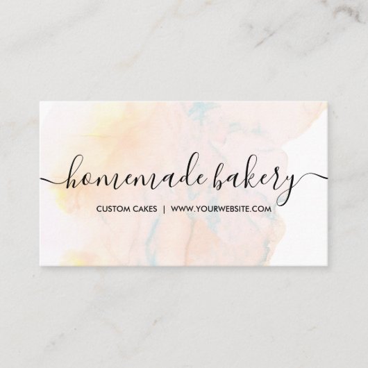 Carte De Visite Mer Bleu Turquoise Crème Simple Ombre Loyalty Boul (Devant)