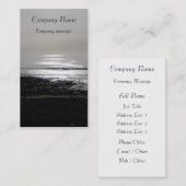Carte De Visite mer, noire et blanche (Devant / Derrière)