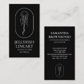 Carte De Visite Mer Noire méduse marine (Devant / Derrière)