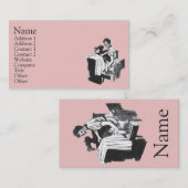 Carte De Visite Mer Vintage (Devant / Derrière)