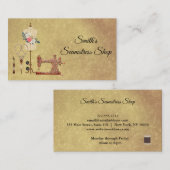 Carte De Visite Mer Vintage (Devant / Derrière)