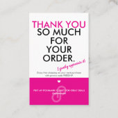 Carte De Visite Merci (Devant)