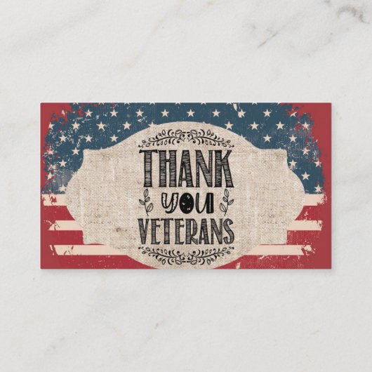 Carte de visite Merci (Dos)