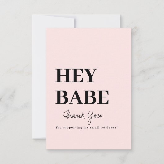 Carte de visite Merci (Devant)