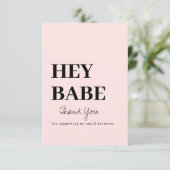 Carte de visite Merci (Debout devant)