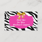 carte de visite Merci (Devant)