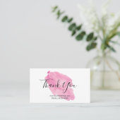 Carte De Visite Merci aquarelle pour prendre en charge mon petit (Debout devant)