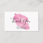 Carte De Visite Merci aquarelle pour prendre en charge mon petit (Devant)