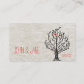 Carte de visite Merci Arbre & Coeurs (Dos)