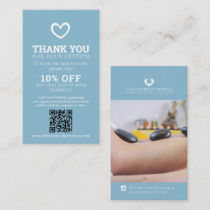 Carte De Visite Merci beauté santé photo promo répéter personnalis