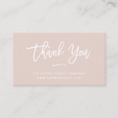 Carte De Visite Merci | Blush Small Business (Devant)