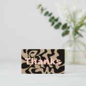 Carte De Visite Merci Business Rabais Blush Super Kraft (Debout devant)