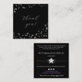 Carte de visite Merci céleste de l'e-commerce (Devant / Derrière)