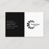 Carte De Visite Merci client élégant (Dos)