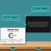 Carte De Visite Merci client moderne