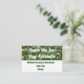 Carte De Visite Merci commercial client Appréciation (Debout devant)