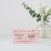 Carte De Visite Merci d'affaires de Parties scintillant minimalist (Debout devant)