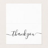 Carte De Visite Merci d'affaires minimal moderne pour l'insertion  (Extérieur déplié)