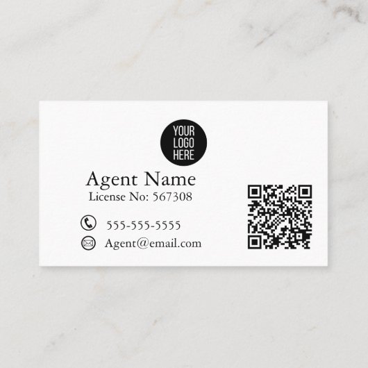 Carte De Visite Merci d'affaires pour votre référencement immobili (Dos)