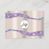 Carte De Visite Merci de commande de Parties scintillant et d'huil (Dos)