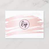 Carte De Visite Merci de commande d'ordre d'entreprise à brosse ro (Dos)