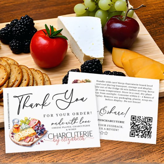 Carte De Visite Merci de commande du tableau de pâturage de Charcu