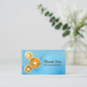 Carte De Visite Merci De Détection De Métal Pour Votre Achat (Debout devant)