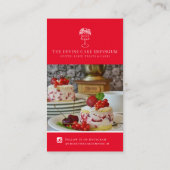 Carte De Visite Merci de fabrication de photo sans promo rouge (Dos)