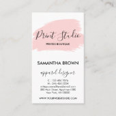 Carte De Visite Merci de logo Pink Modern personnalisable pour com (Devant)